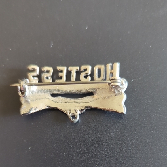 Hostess Rhinestone Brooch - Picture 2 of 2